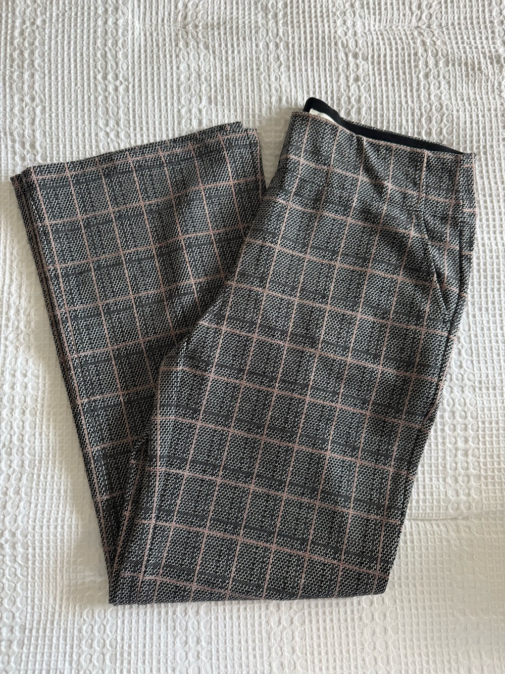 Max Studio Plaid Check Pants Women’s Medium 28” Inseam